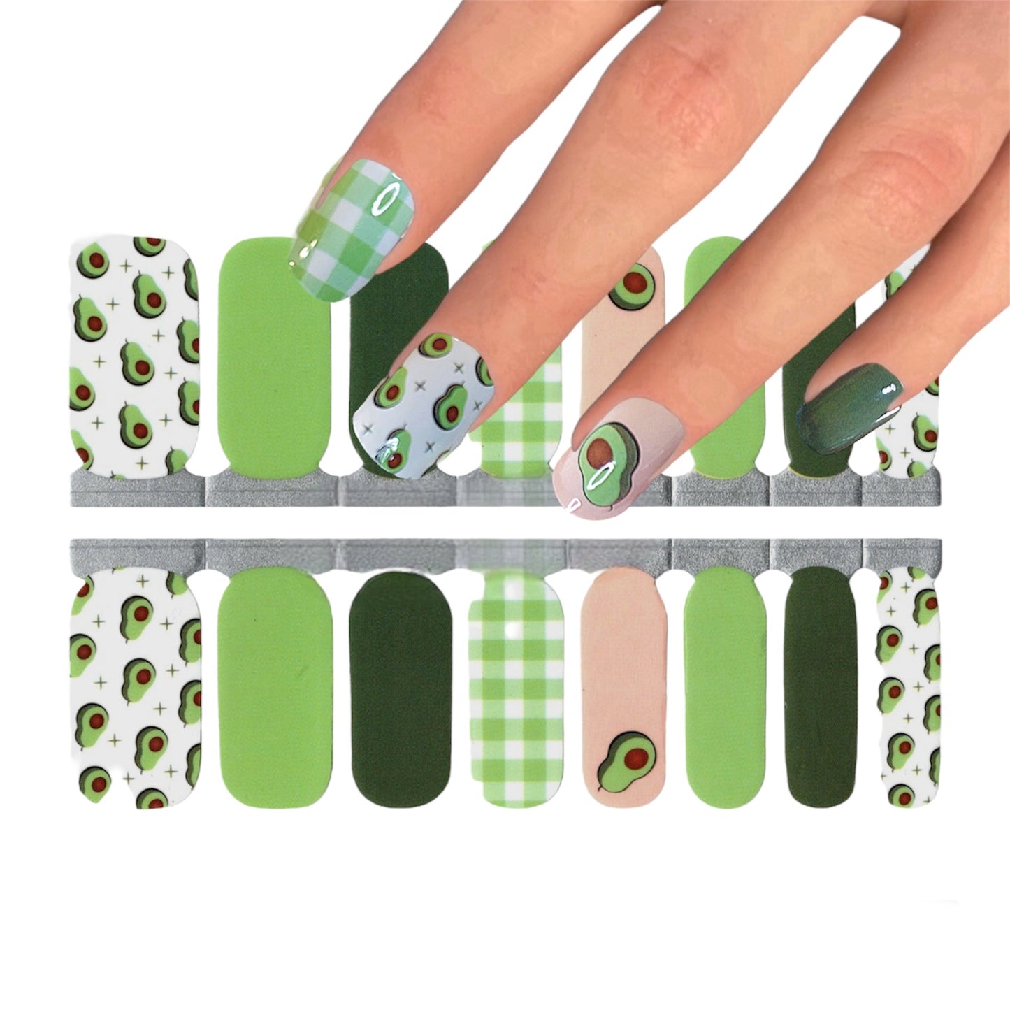 Avocados | Nail Wraps | Nail Stickers | Nail Strips | Gel Nails | Nail Polish Wraps - Nailfordable