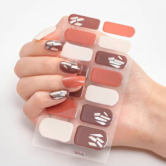 Mirror shards | Nail Wraps | Nail Stickers | Nail Strips | Gel Nails | Nail Polish Wraps - Nailfordable