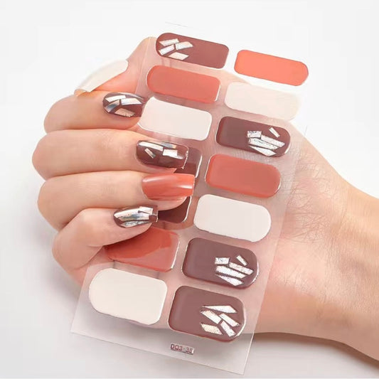 Mirror shards | Nail Wraps | Nail Stickers | Nail Strips | Gel Nails | Nail Polish Wraps - Nailfordable