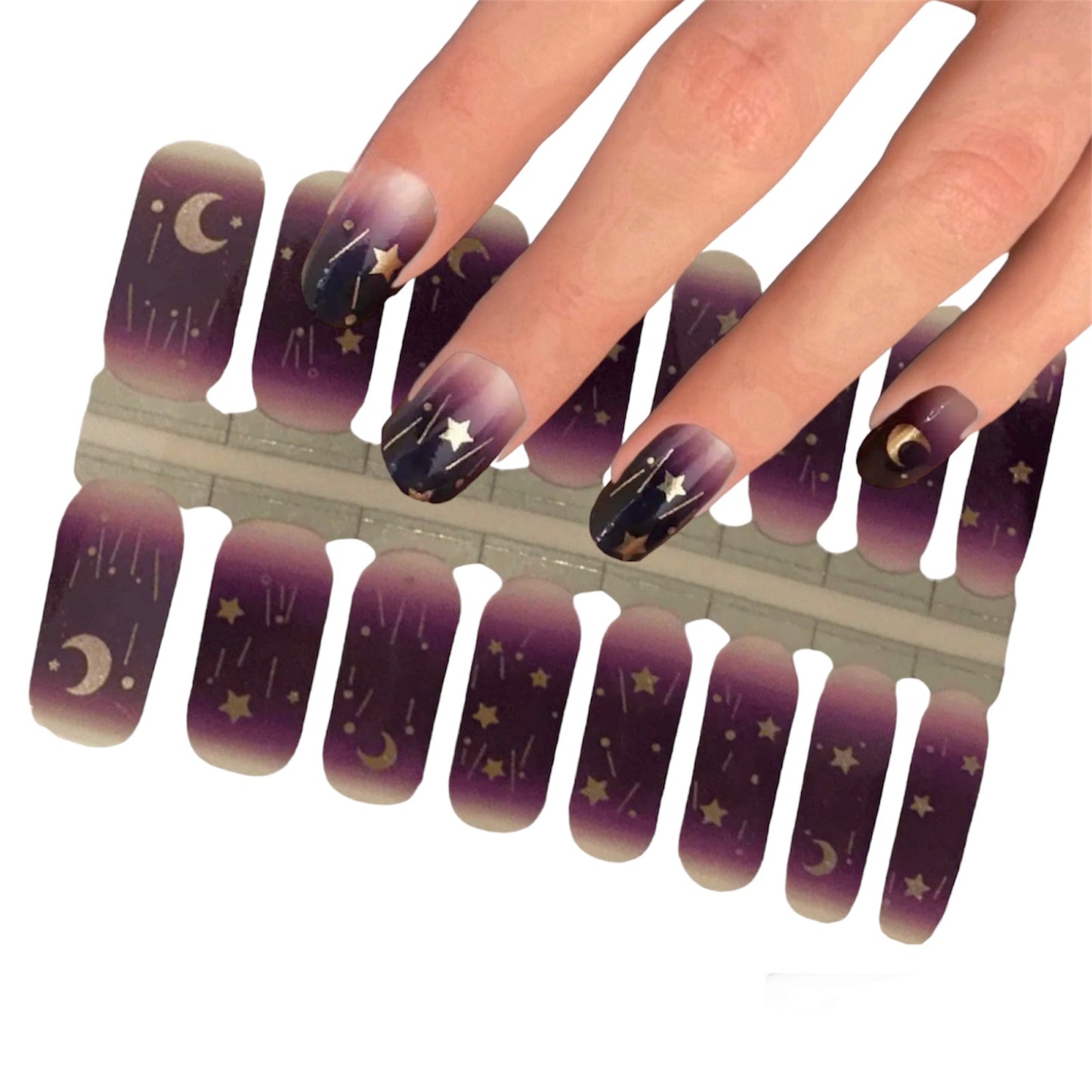 Good night | Nail Wraps | Nail Stickers | Nail Strips | Gel Nails | Nail Polish Wraps - Nailfordable