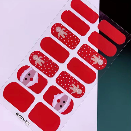 Santa | Nail Wraps | Nail Stickers | Nail Strips | Gel Nails | Nail Polish Wraps - Nailfordable
