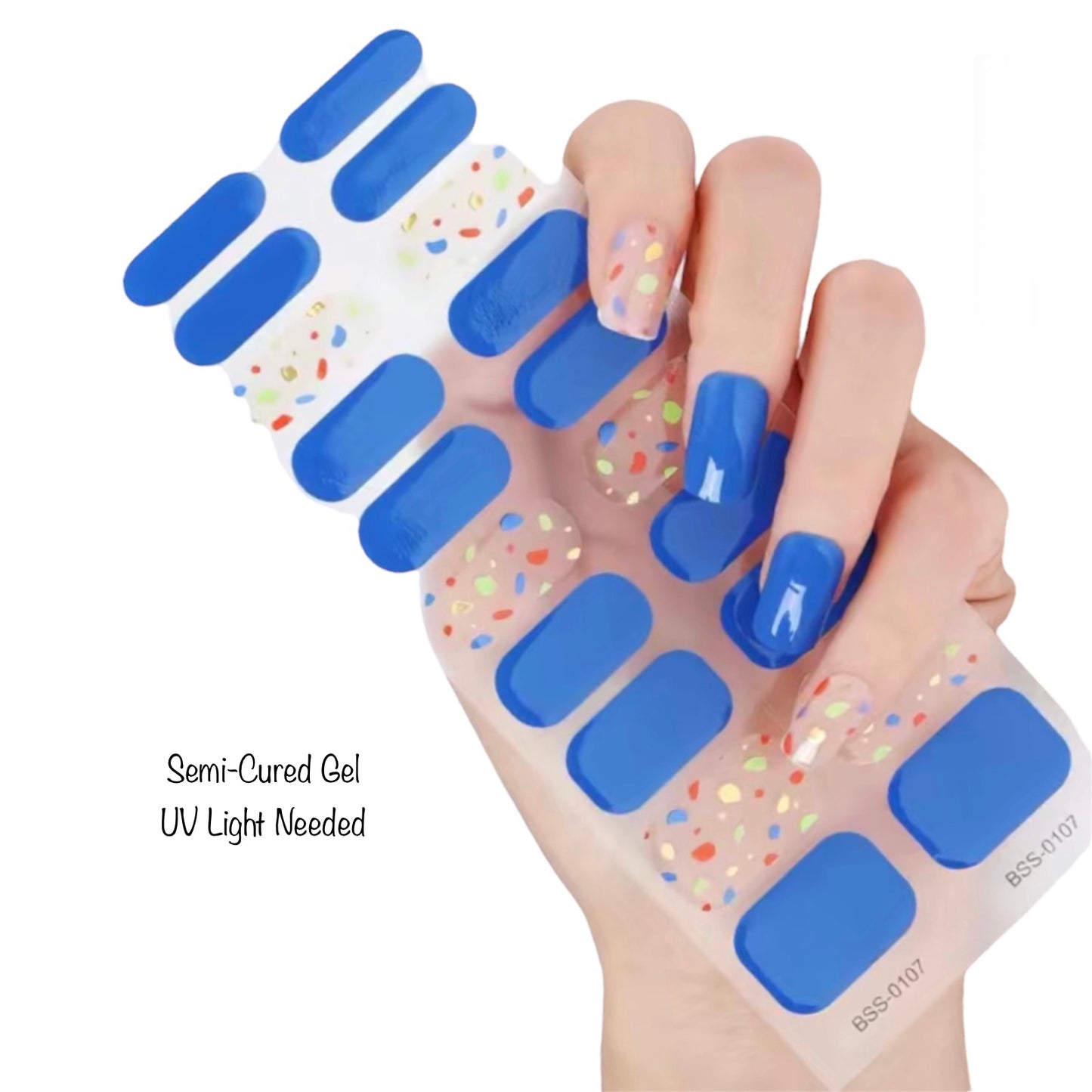 Color marks - Semi-Cured Gel Wraps UV | Nail Wraps | Nail Stickers | Nail Strips | Gel Nails | Nail Polish Wraps - Nailfordable