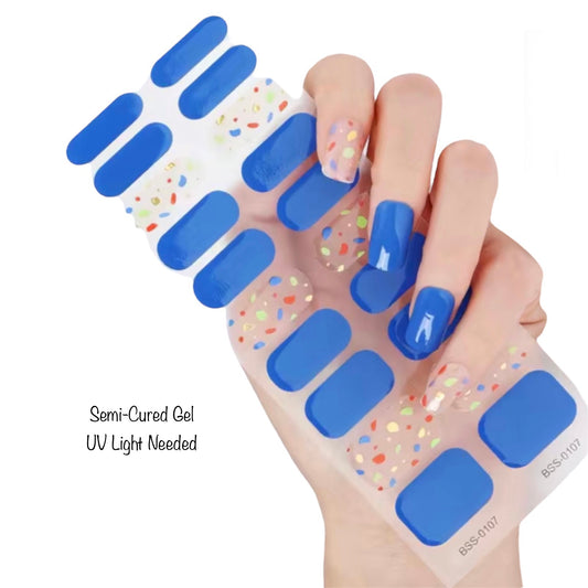 Color marks - Semi-Cured Gel Wraps UV | Nail Wraps | Nail Stickers | Nail Strips | Gel Nails | Nail Polish Wraps - Nailfordable