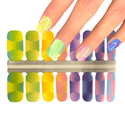 Rainbow 3D Illusion | Nail Wraps | Nail Stickers | Nail Strips | Gel Nails | Nail Polish Wraps - Nailfordable