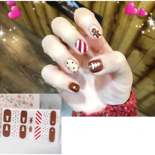 Christmas nails | Nail Wraps | Nail Stickers | Nail Strips | Gel Nails | Nail Polish Wraps - Nailfordable