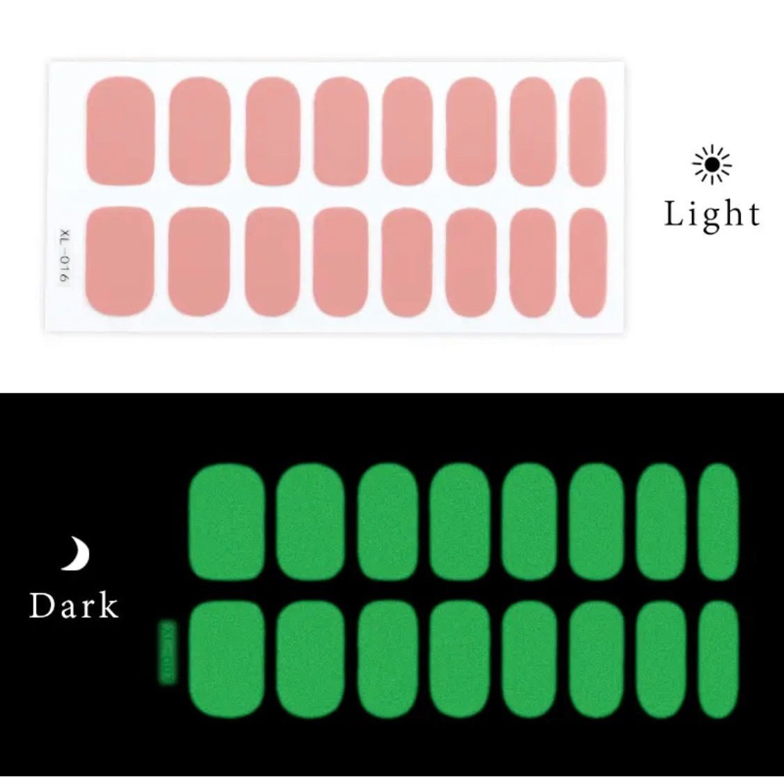 Baby Pink Luminous | Nail Wraps | Nail Stickers | Nail Strips | Gel Nails | Nail Polish Wraps - Nailfordable