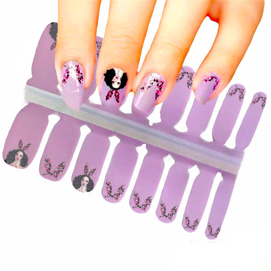 Bunny girl | Nail Wraps | Nail Stickers | Nail Strips | Gel Nails | Nail Polish Wraps - Nailfordable