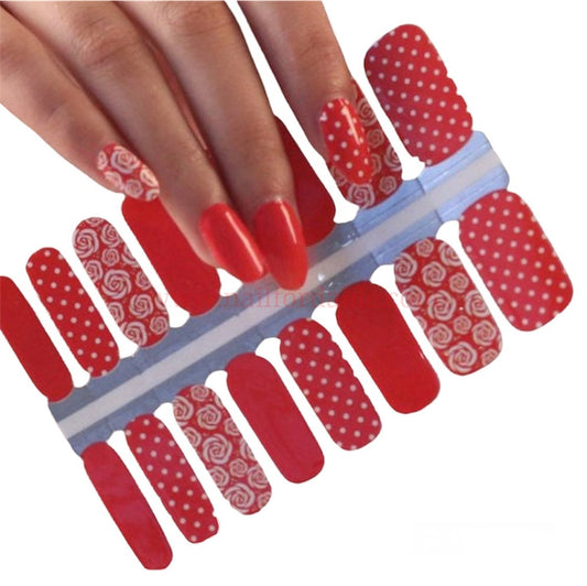 White Roses | Nail Wraps | Nail Stickers | Nail Strips | Gel Nails | Nail Polish Wraps - Nailfordable