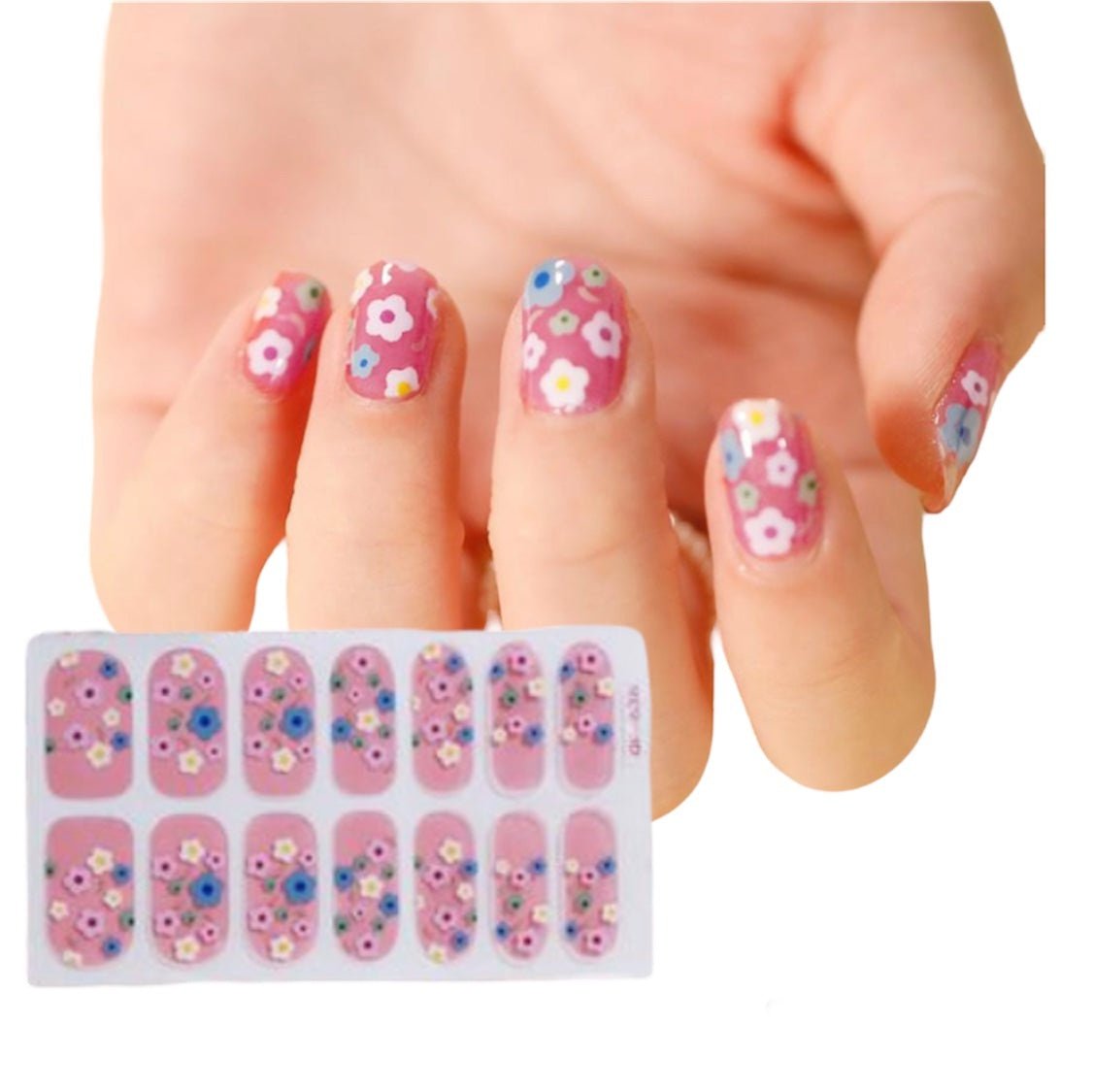 Flower colors | Nail Wraps | Nail Stickers | Nail Strips | Gel Nails | Nail Polish Wraps - Nailfordable
