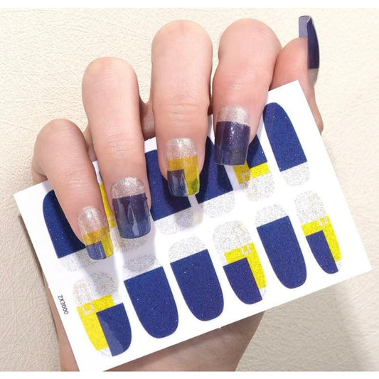 Squares overlap | Nail Wraps | Nail Stickers | Nail Strips | Gel Nails | Nail Polish Wraps - Nailfordable