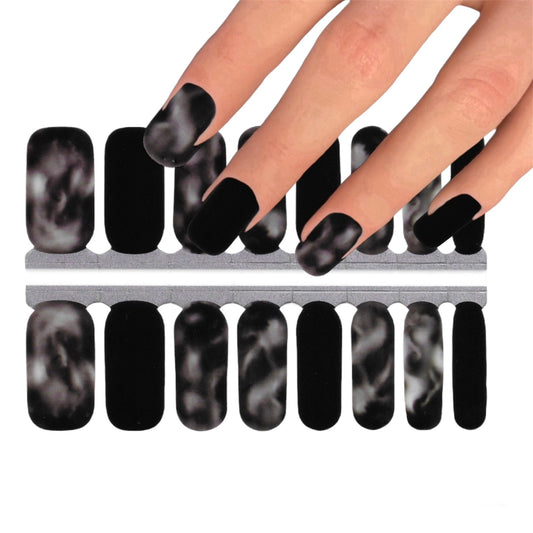 Black shadows | Nail Wraps | Nail Stickers | Nail Strips | Gel Nails | Nail Polish Wraps - Nailfordable