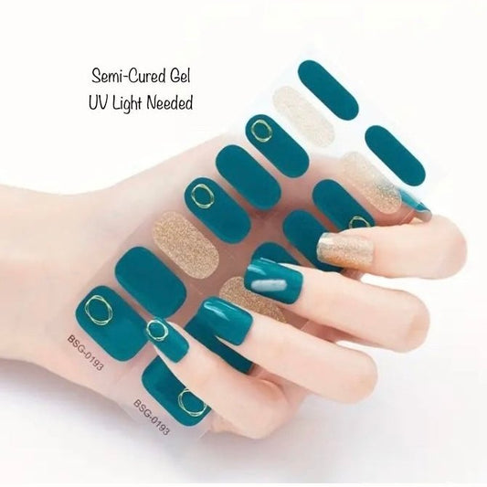 Gold rings | Nail Wraps | Nail Stickers | Nail Strips | Gel Nails | Nail Polish Wraps - Nailfordable