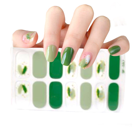 Green art | Nail Wraps | Nail Stickers | Nail Strips | Gel Nails | Nail Polish Wraps - Nailfordable