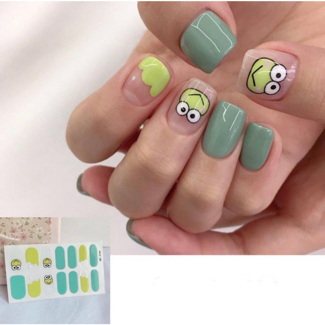 Froggy | Nail Wraps | Nail Stickers | Nail Strips | Gel Nails | Nail Polish Wraps - Nailfordable