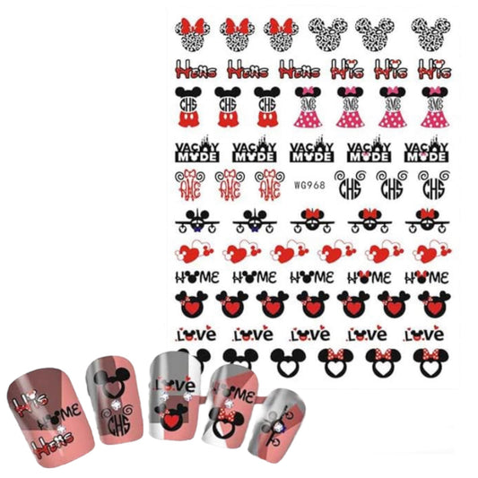 Love Disney # 3 - Nail Stickers | Nail Wraps | Nail Stickers | Nail Strips | Gel Nails | Nail Polish Wraps - Nailfordable