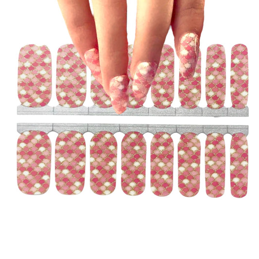 Pink mermaid | Nail Wraps | Nail Stickers | Nail Strips | Gel Nails | Nail Polish Wraps - Nailfordable