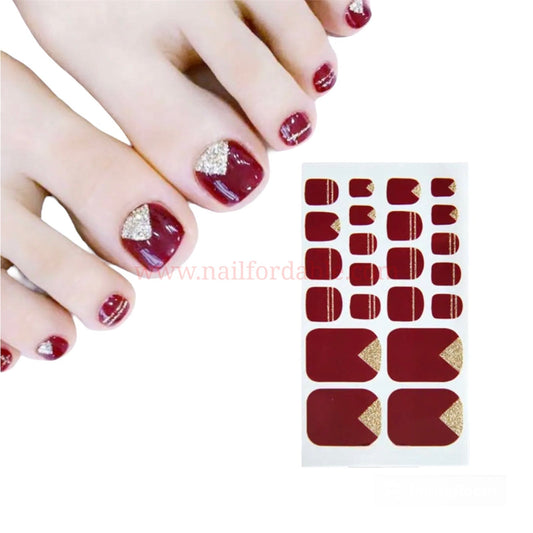 Gold pyramid | Nail Wraps | Nail Stickers | Nail Strips | Gel Nails | Nail Polish Wraps - Nailfordable