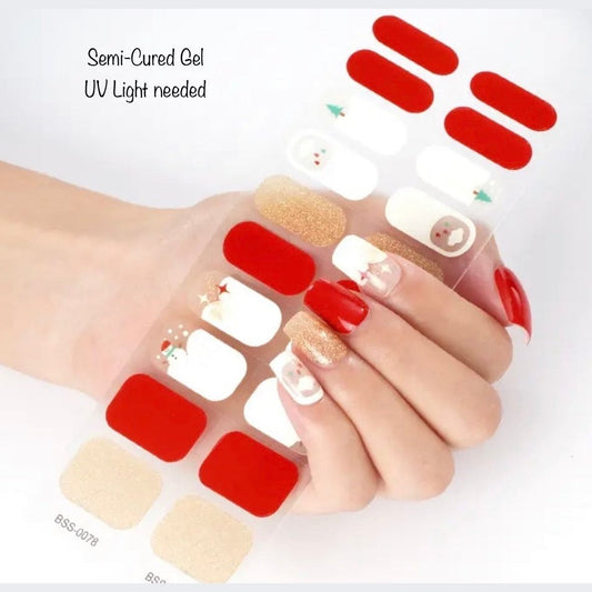 Christmas season | Nail Wraps | Nail Stickers | Nail Strips | Gel Nails | Nail Polish Wraps - Nailfordable