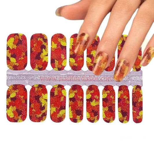 Autumn's colors | Nail Wraps | Nail Stickers | Nail Strips | Gel Nails | Nail Polish Wraps - Nailfordable