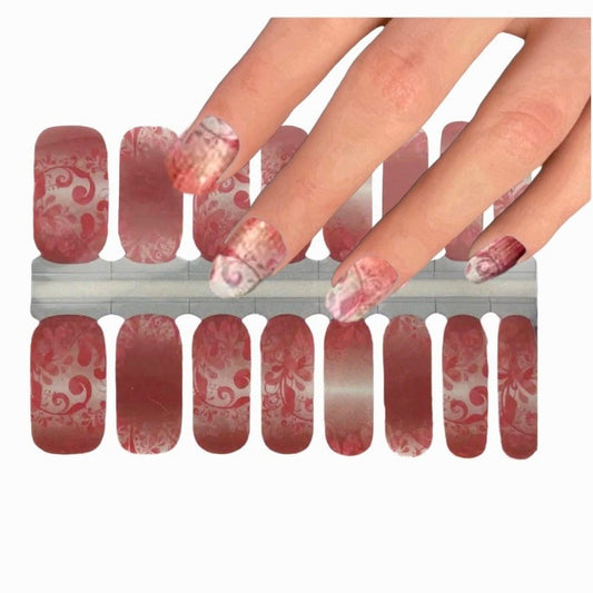 Red Forest | Nail Wraps | Nail Stickers | Nail Strips | Gel Nails | Nail Polish Wraps - Nailfordable