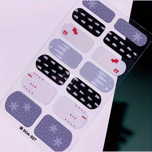 Christmas Eve | Nail Wraps | Nail Stickers | Nail Strips | Gel Nails | Nail Polish Wraps - Nailfordable