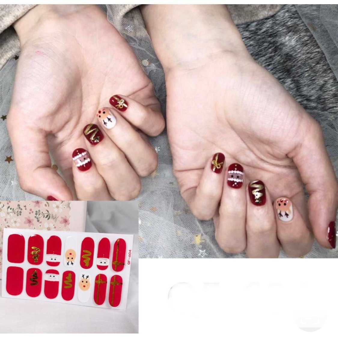 Snowman and Dasher | Nail Wraps | Nail Stickers | Nail Strips | Gel Nails | Nail Polish Wraps - Nailfordable
