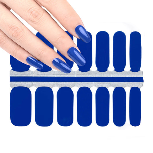 Royal Blue solid | Nail Wraps | Nail Stickers | Nail Strips | Gel Nails | Nail Polish Wraps - Nailfordable