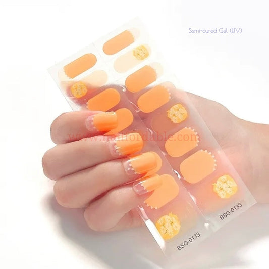 Flowers bouquet - Semi-Cured Gel Wraps UV | Nail Wraps | Nail Stickers | Nail Strips | Gel Nails | Nail Polish Wraps - Nailfordable