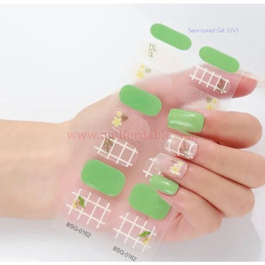 Picnic - Semi-Cured Gel Wraps UV | Nail Wraps | Nail Stickers | Nail Strips | Gel Nails | Nail Polish Wraps - Nailfordable
