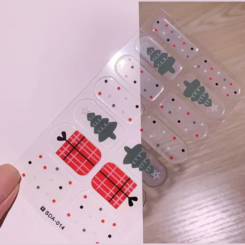 Christmas gift | Nail Wraps | Nail Stickers | Nail Strips | Gel Nails | Nail Polish Wraps - Nailfordable