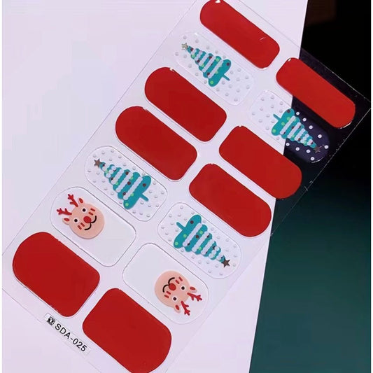 Comet reindeer | Nail Wraps | Nail Stickers | Nail Strips | Gel Nails | Nail Polish Wraps - Nailfordable