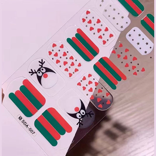 Prancer reindeer | Nail Wraps | Nail Stickers | Nail Strips | Gel Nails | Nail Polish Wraps - Nailfordable