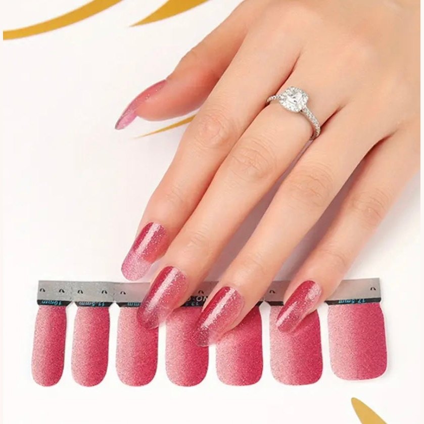 Pink transition | Nail Wraps | Nail Stickers | Nail Strips | Gel Nails | Nail Polish Wraps - Nailfordable