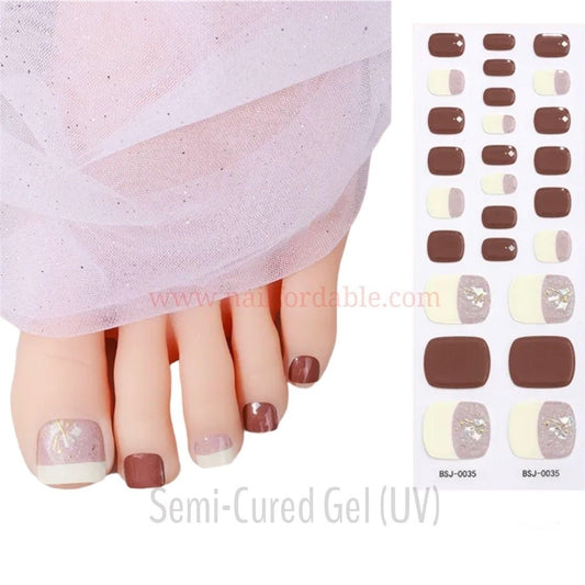 Tips and solids - Semi-Cured Gel Wraps UV | Nail Wraps | Nail Stickers | Nail Strips | Gel Nails | Nail Polish Wraps - Nailfordable