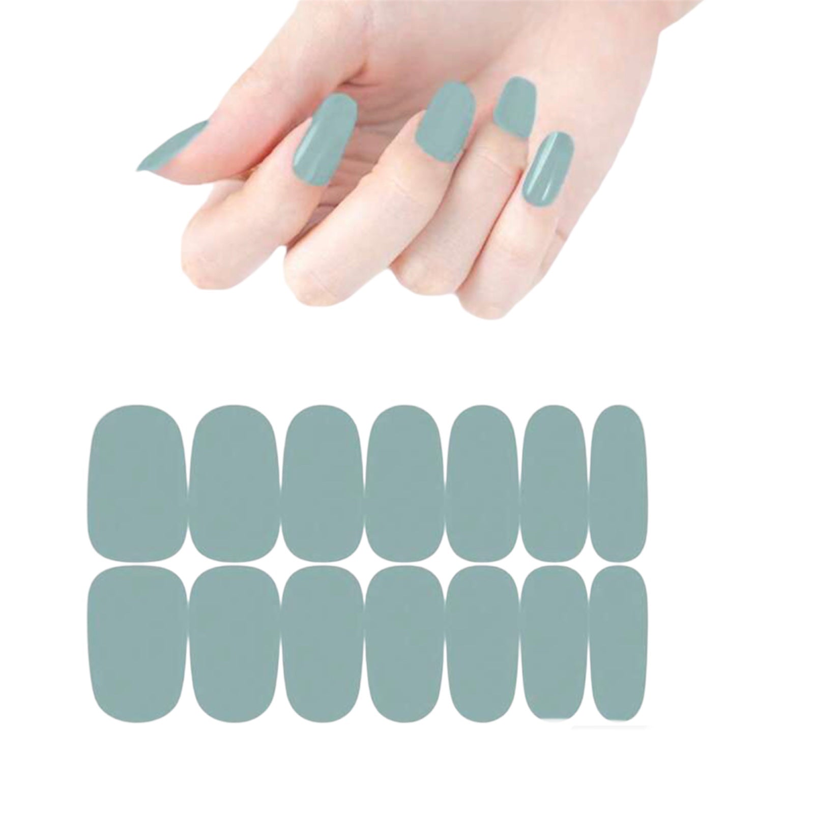 Somewhat Green | Nail Wraps | Nail Stickers | Nail Strips | Gel Nails | Nail Polish Wraps - Nailfordable