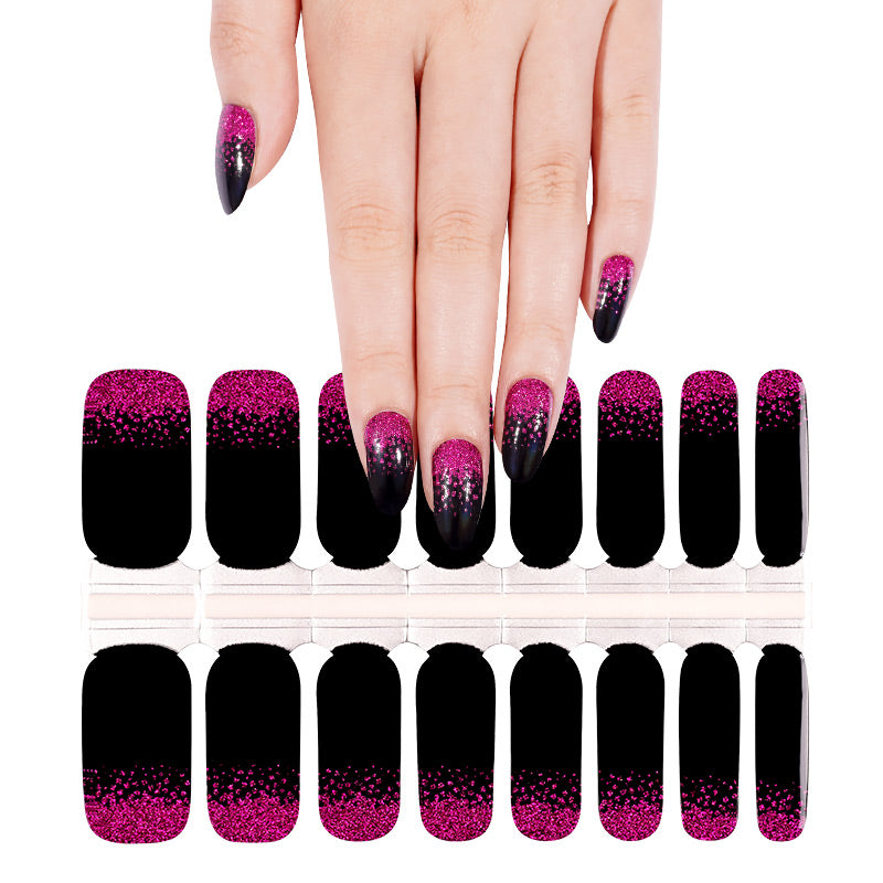 Fuchsia dust | Nail Wraps | Nail Stickers | Nail Strips | Gel Nails | Nail Polish Wraps - Nailfordable