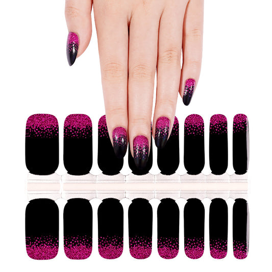 Fuchsia dust | Nail Wraps | Nail Stickers | Nail Strips | Gel Nails | Nail Polish Wraps - Nailfordable