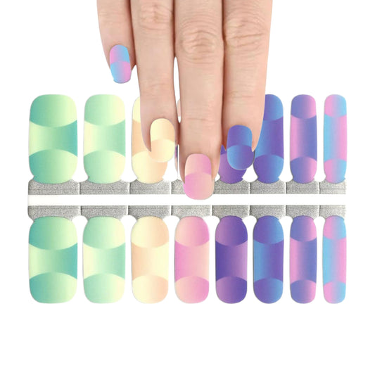 Rainbow 3D Illusion | Nail Wraps | Nail Stickers | Nail Strips | Gel Nails | Nail Polish Wraps - Nailfordable