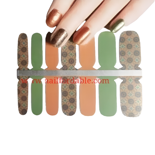 Hidden sunflowers | Nail Wraps | Nail Stickers | Nail Strips | Gel Nails | Nail Polish Wraps - Nailfordable