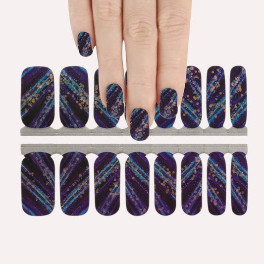 Lights and Sparkles | Nail Wraps | Nail Stickers | Nail Strips | Gel Nails | Nail Polish Wraps - Nailfordable