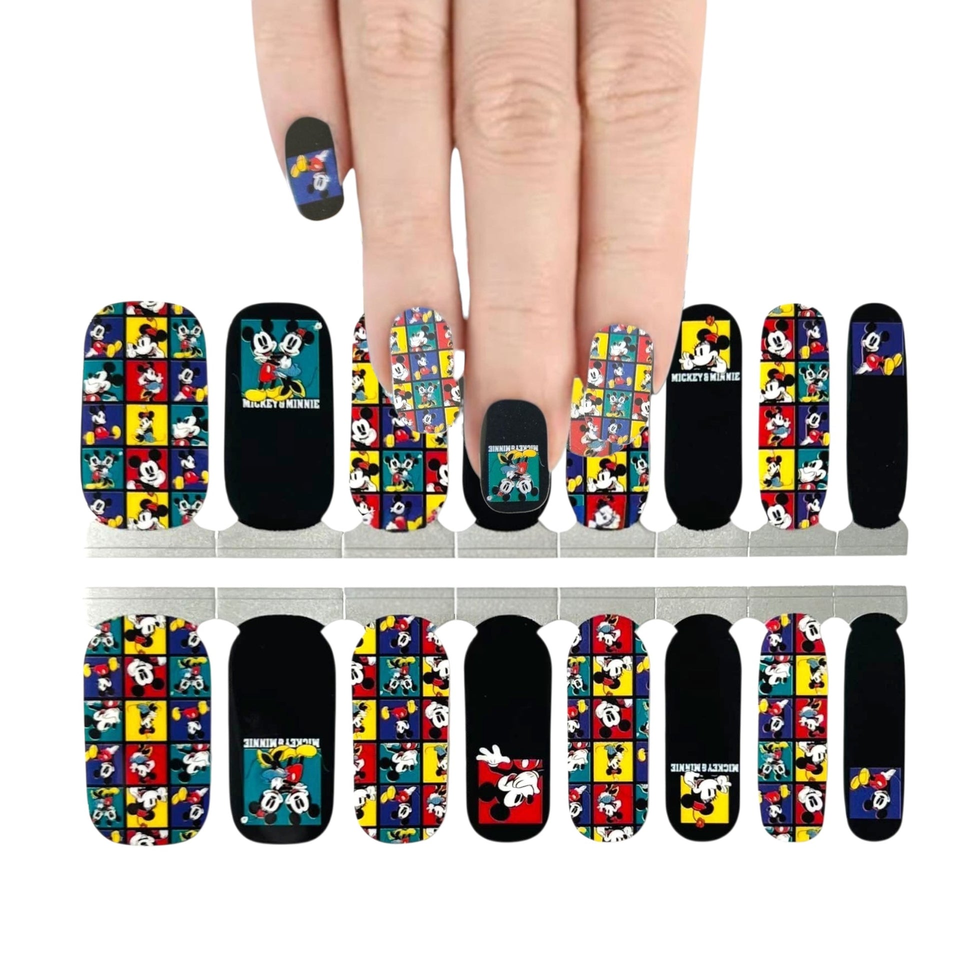 Disney - Mickey mouse portraits | Nail Wraps | Nail Stickers | Nail Strips | Gel Nails | Nail Polish Wraps - Nailfordable