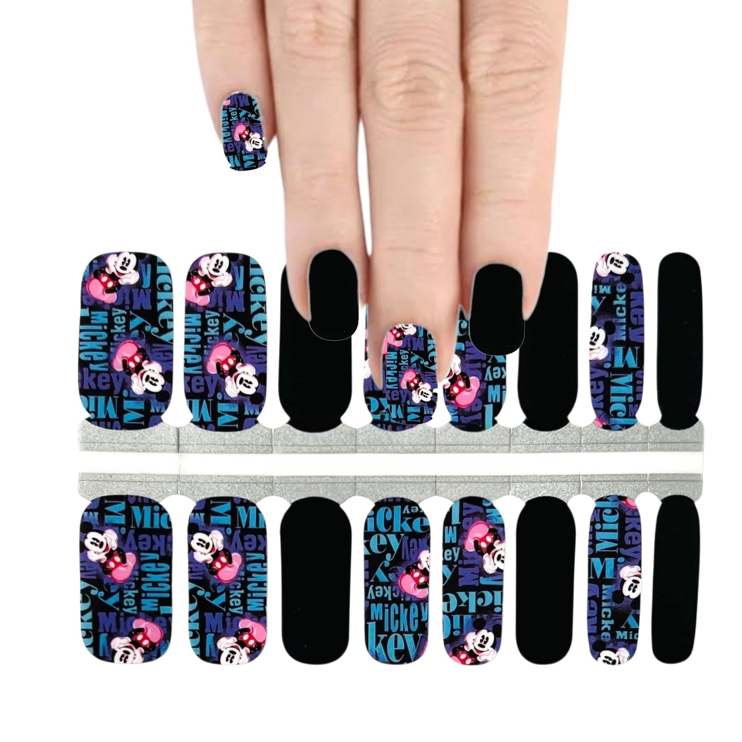 Disney - Mickey | Nail Wraps | Nail Stickers | Nail Strips | Gel Nails | Nail Polish Wraps - Nailfordable