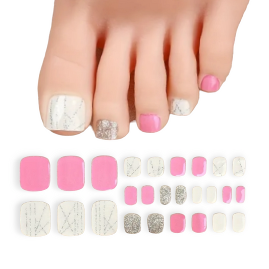 Just Elegant - Semi-Cured Gel Wraps UV | Nail Wraps | Nail Stickers | Nail Strips | Gel Nails | Nail Polish Wraps - Nailfordable