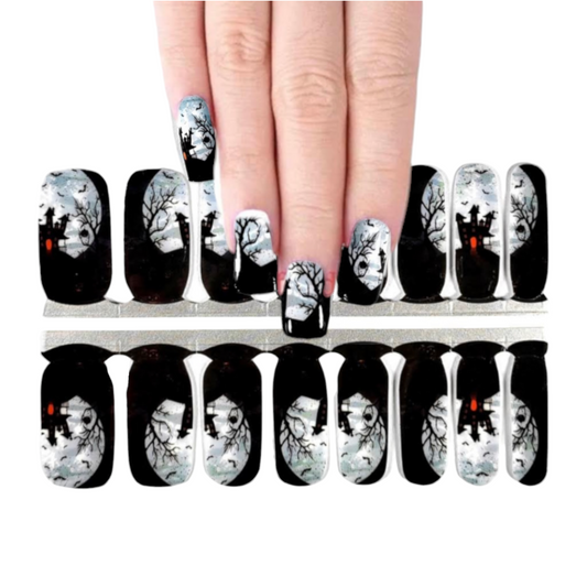 Dark cementery | Nail Wraps | Nail Stickers | Nail Strips | Gel Nails | Nail Polish Wraps - Nailfordable