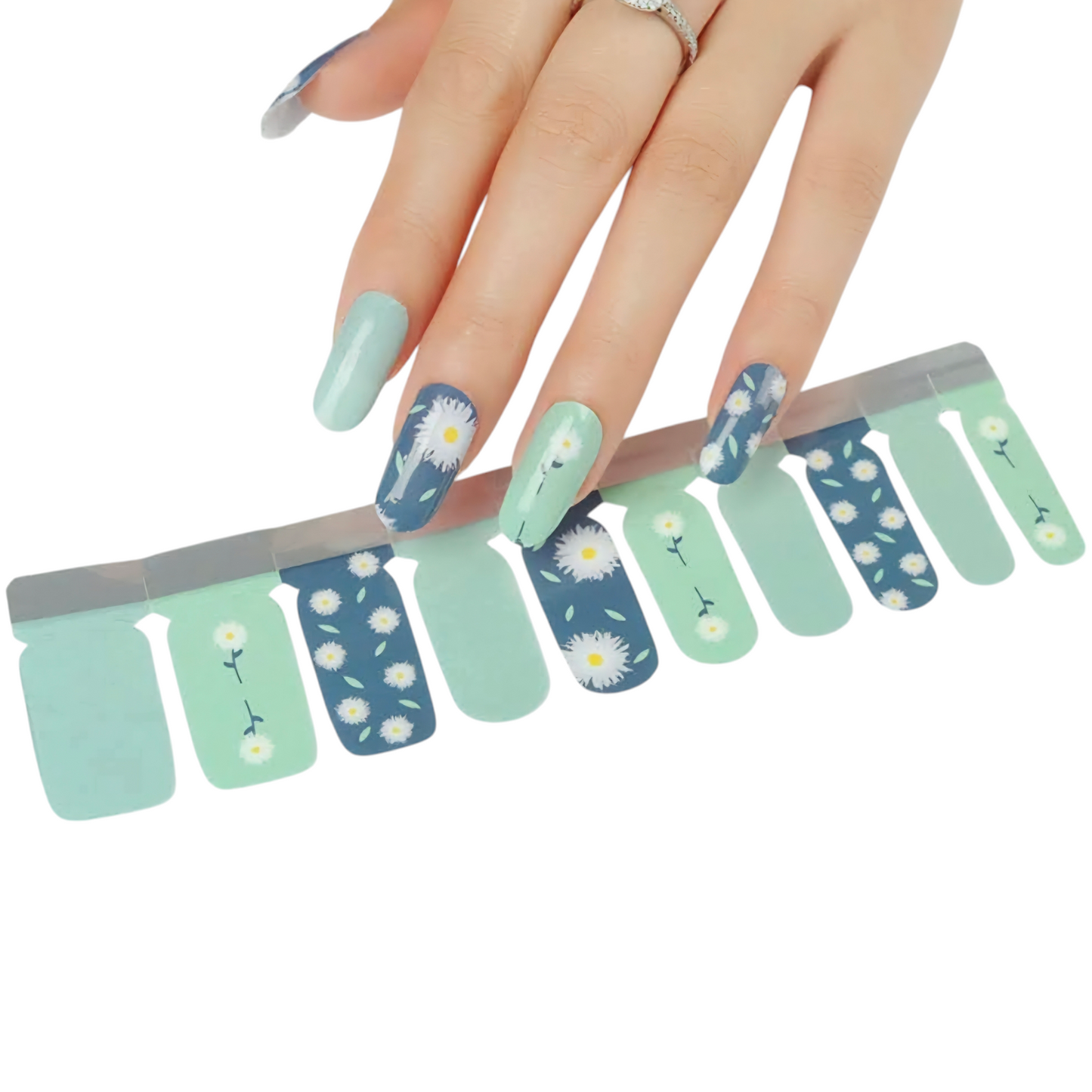 Flowers falling | Nail Wraps | Nail Stickers | Nail Strips | Gel Nails | Nail Polish Wraps - Nailfordable