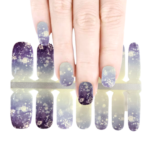 Winter snowflakes | Nail Wraps | Nail Stickers | Nail Strips | Gel Nails | Nail Polish Wraps - Nailfordable