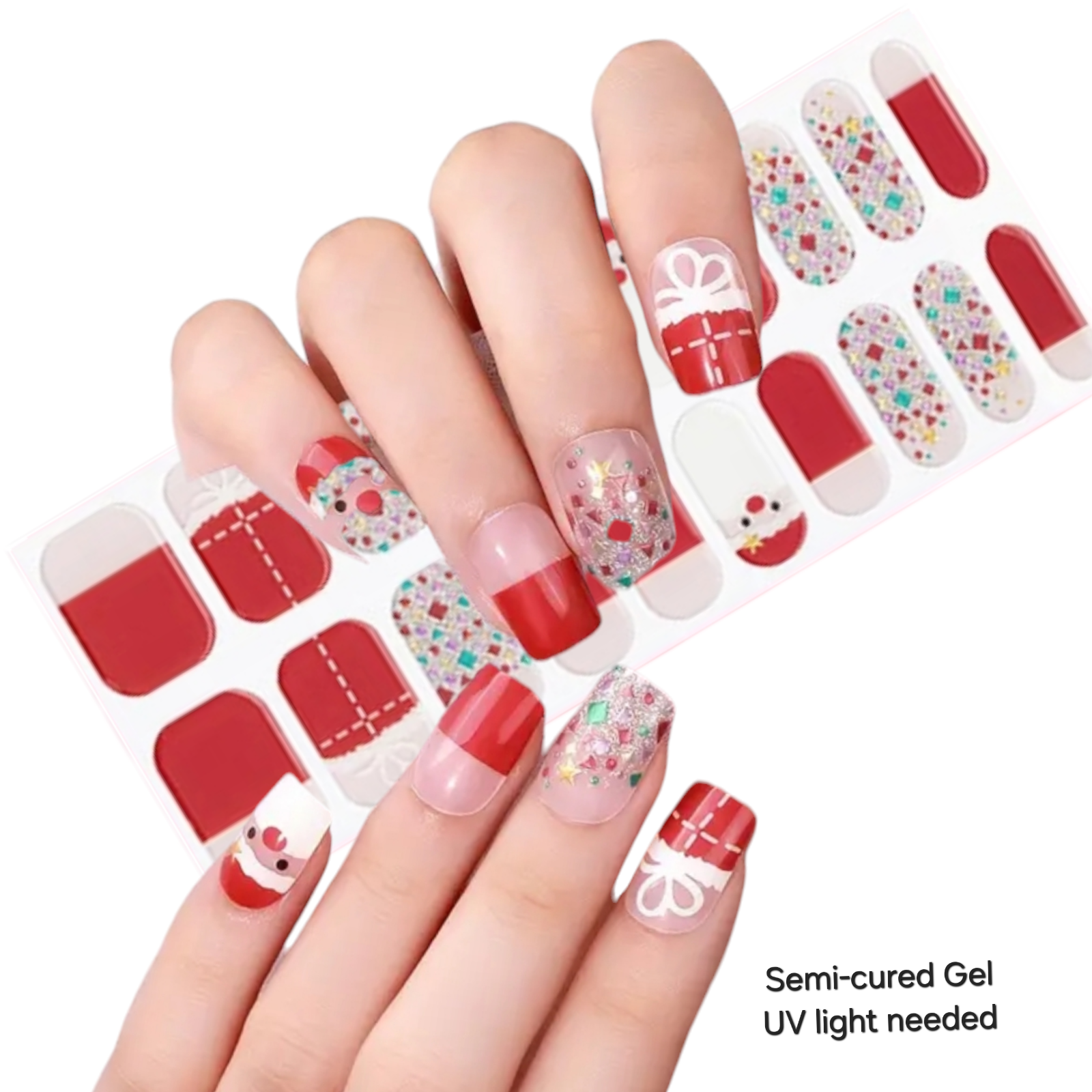 Christmas celebration | Nail Wraps | Nail Stickers | Nail Strips | Gel Nails | Nail Polish Wraps - Nailfordable