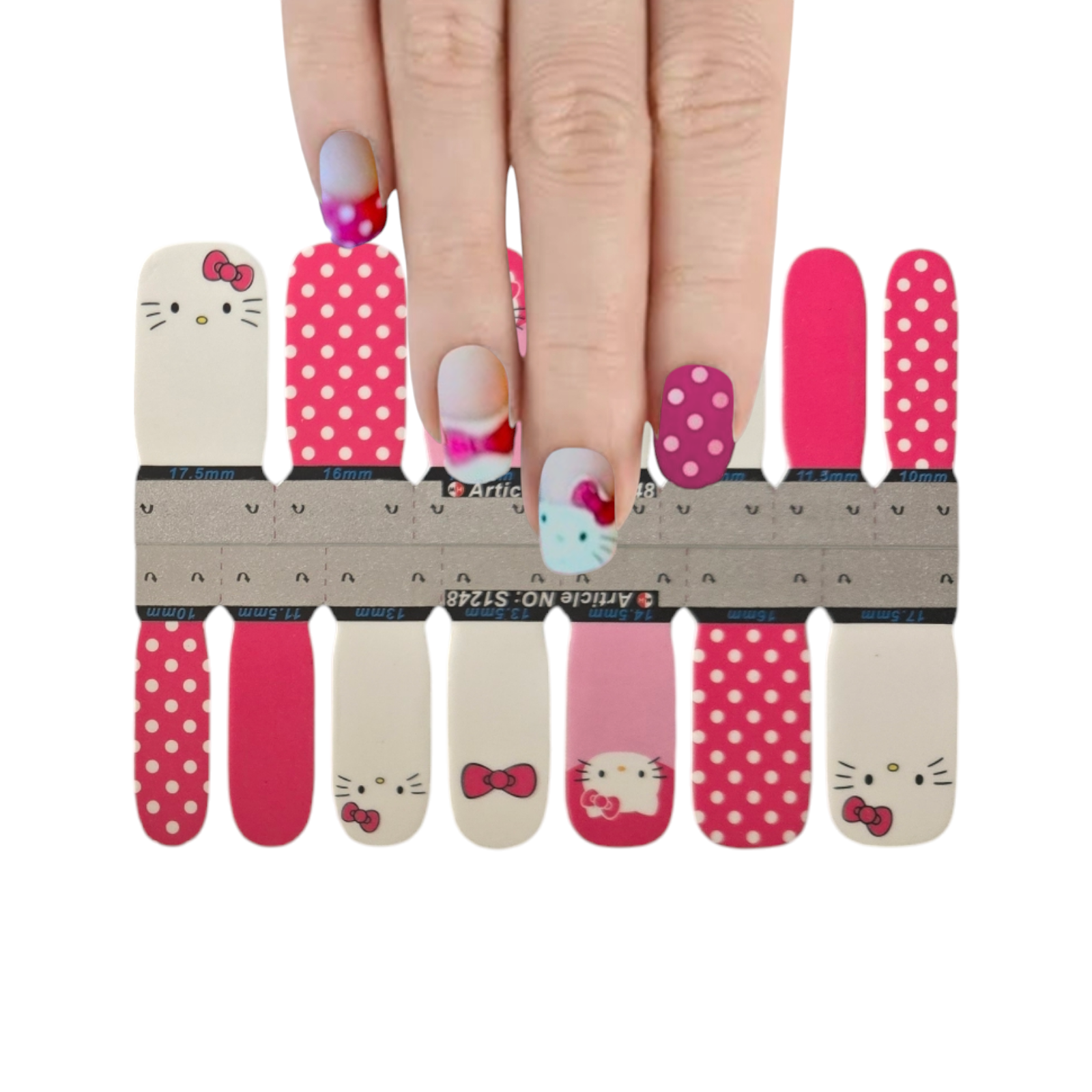 Hello Kitty #2 | Nail Wraps | Nail Stickers | Nail Strips | Gel Nails | Nail Polish Wraps - Nailfordable