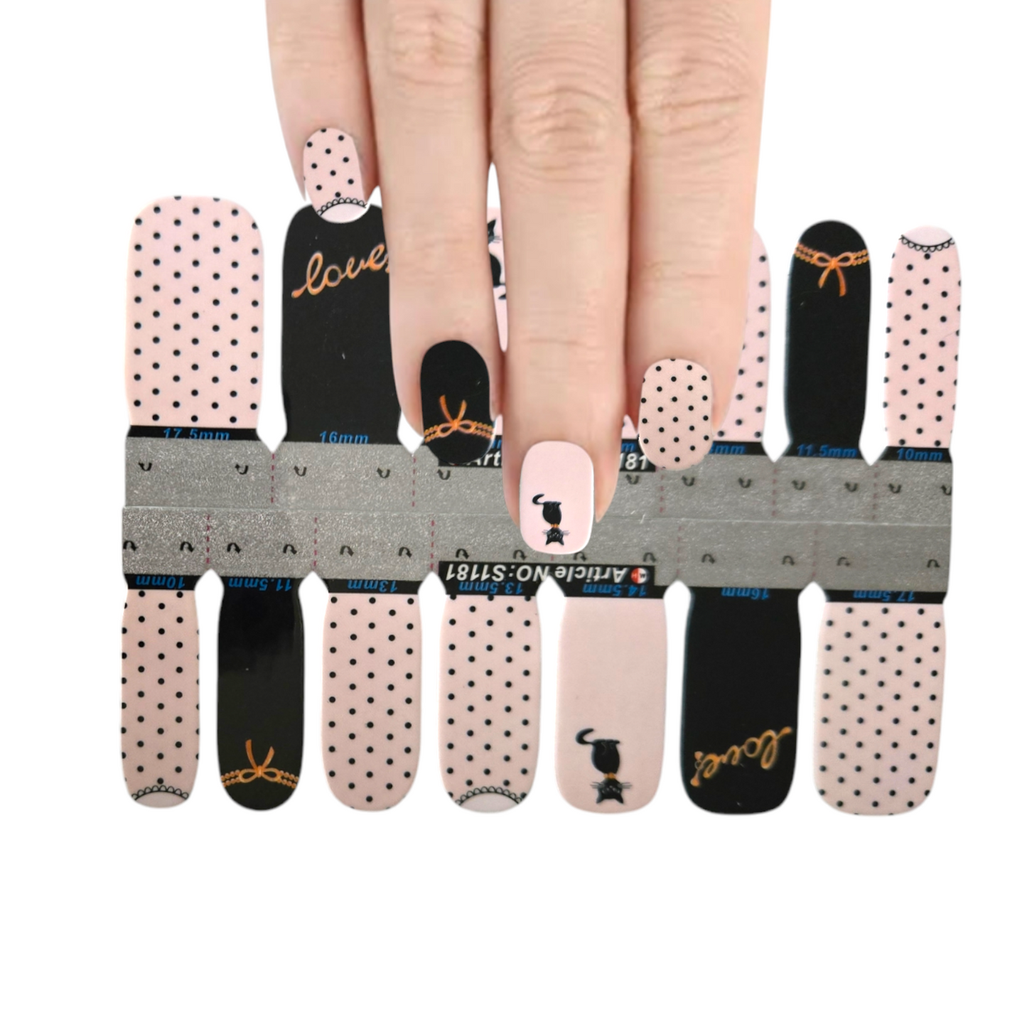 Purr-fect love | Nail Wraps | Nail Stickers | Nail Strips | Gel Nails | Nail Polish Wraps - Nailfordable