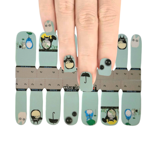 Kawaii cartoons | Nail Wraps | Nail Stickers | Nail Strips | Gel Nails | Nail Polish Wraps - Nailfordable